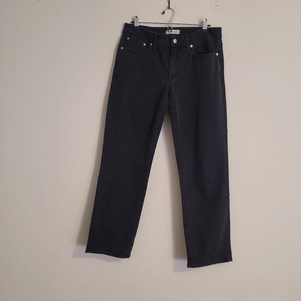 NWT Madewell The Low Rise Perfect Vintage Straight Jean Black
